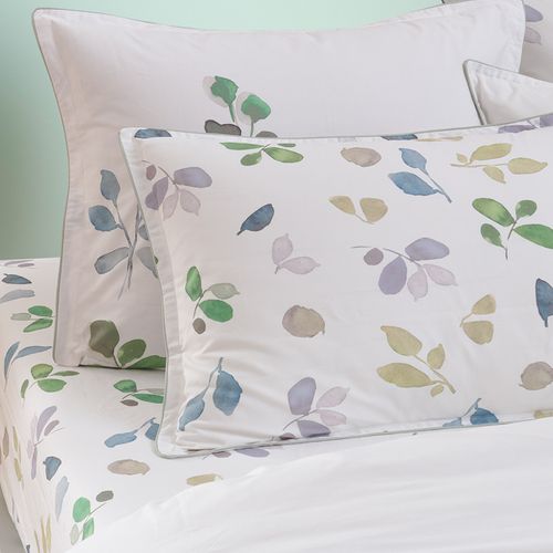 Parure De Lit Avec 2 Taies 65x65 Cm En Percale 140x200 Cm Barbara