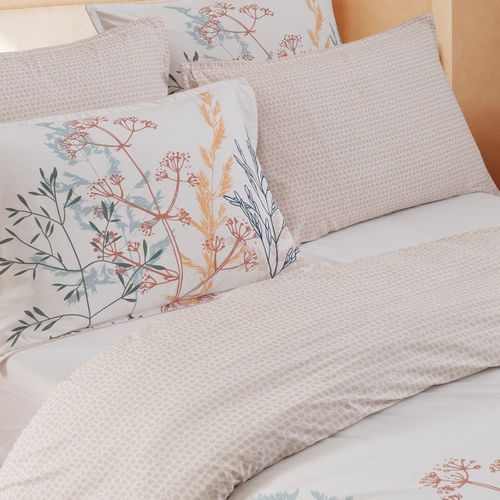 Parure De Lit Avec 2 Taies 65x65 Cm En Percale  260x240 Cm Marguerite