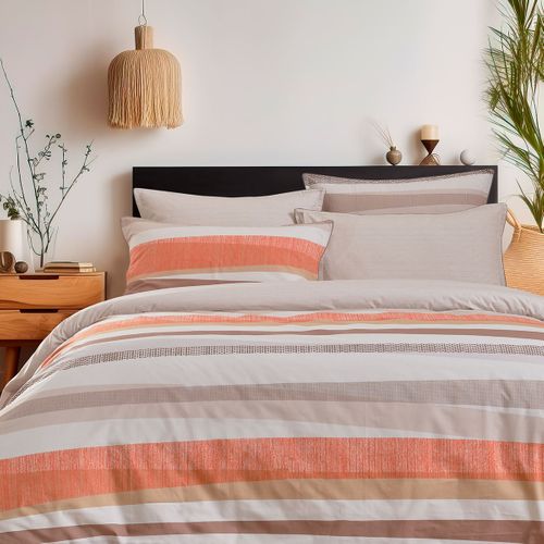 Parure Housse De Couette Percale De Coton Avec 2 Taies 50x70 Cm  200x200 Cm Yakouba