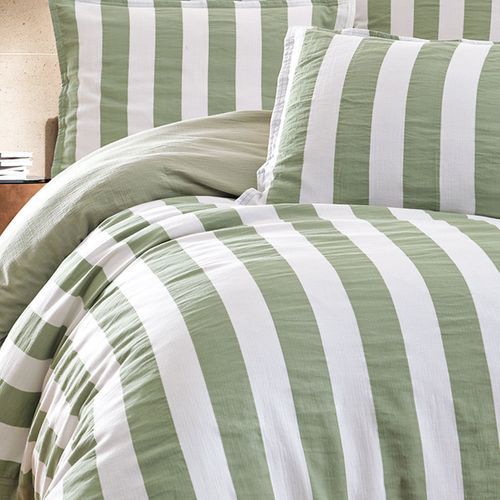 Parure Housse De Couette Gaze De Coton + 2 Taies 50x70 Cm 260x240 Cm Arthur Loft