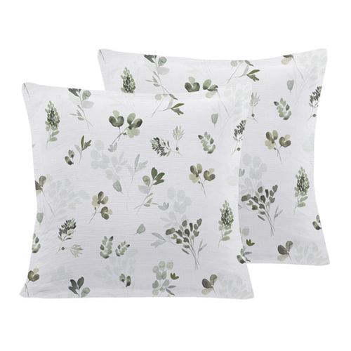 Parure Housse De Couette Gaze De Coton + 2 Taies 65x65 Cm 200x200 Cm Lola Loft