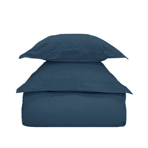 Parure Housse De Couette 260x240 Cm Avec 2 Taies Rectangle 65x65 Cm En Coton Studio