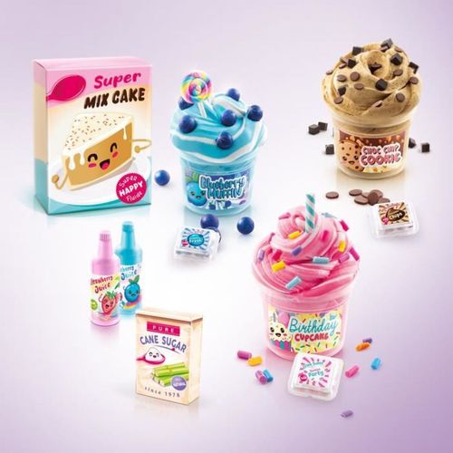 Kit Slime Fluffy 200 Ml – Pâte à Modeler Parfumée Pastèque Avec Accessoires Fruités – Jeu Sensoriel Anti-Stress Pour Enfants – Cadeau Fille Garçon