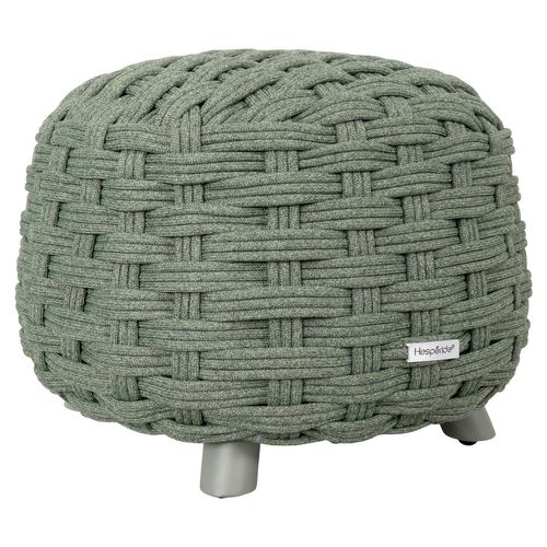 Pouf De Jardin Tressé Rond Obbae - Laurier