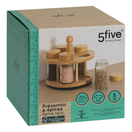 Support à Épices Cozy 5 Emplacements D17cm