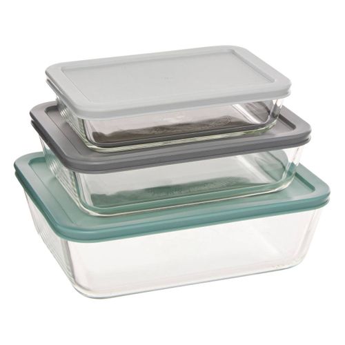 Lot De 3 Boîtes De Conservation En Verre