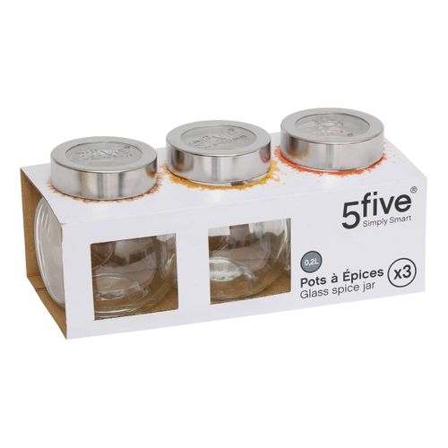 Lot De 3 Bocaux à Épices Miro 200ml En Verre