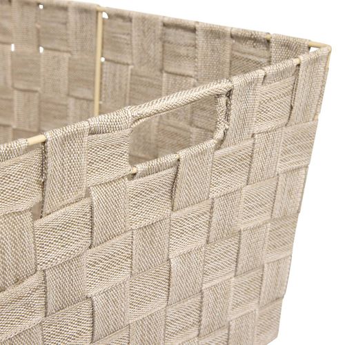 Panier Lise Biseauté L38cm Beige