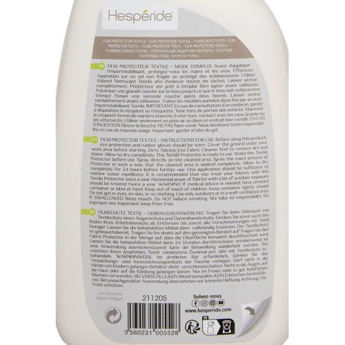 Spray Imperméabilisant Pour Textile Extérieur 75cl