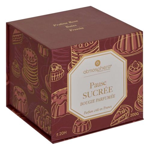 Bougie Parfumée En Verre "elisa" 200g Pause Sucrée