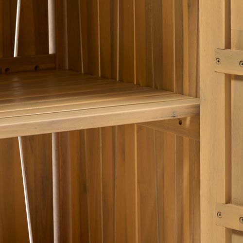 Cuisine D'extérieur En Acacia Et Aluminium 2 Portes Magma - Marron