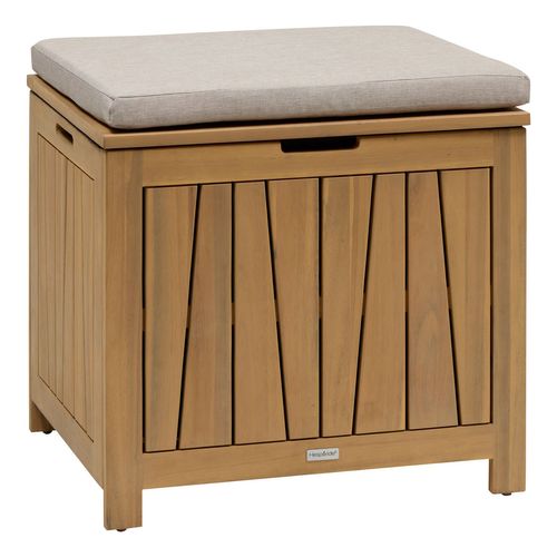 Coffre Banc De Rangement De Jardin En Acacia Lodgia - 100 L - Marron