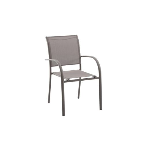 Fauteuil De Jardin Piazza Empilable Noisette