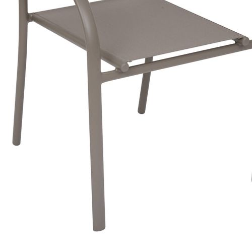Fauteuil De Jardin Piazza Empilable Noisette