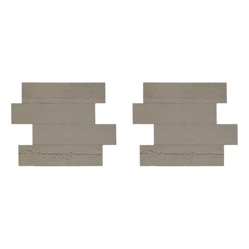 Lot De 2 Stickers Effet Béton "cary" 30x38cm Gris