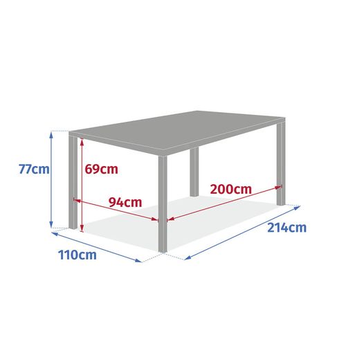 Table Extensible 10p Evasion Effet Bois Honney / Acajou Hespéride