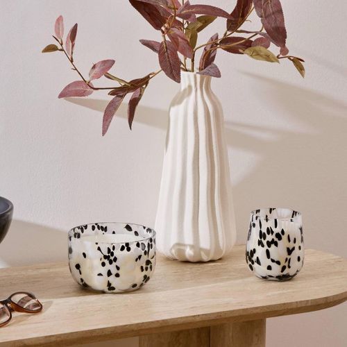 Bougie Parfumée En Verre "mancha" 540g Ambre