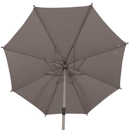 Parasol Droit Rond Inclinable Loompa 3m Café