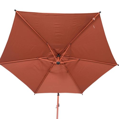 Parasol Déporté Rond Manoa 3m Acajou