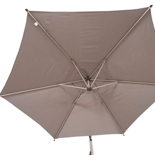 Parasol Déporté Rond Manoa 3m Café