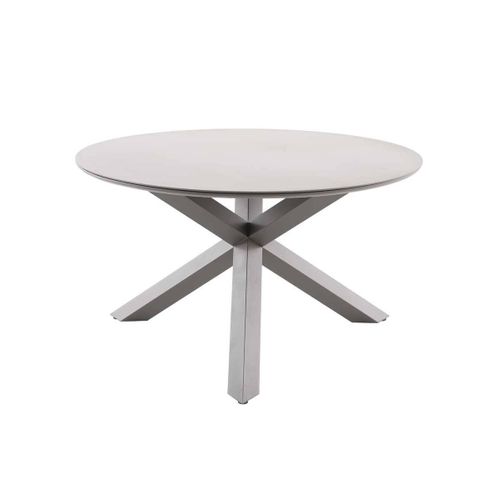 Table De Jardin 6 Places Oryon D130cm Café