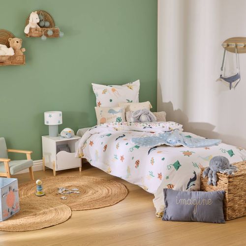 Parure De Lit Enfant Orta Coton 140x200 Cm Animaux Marins