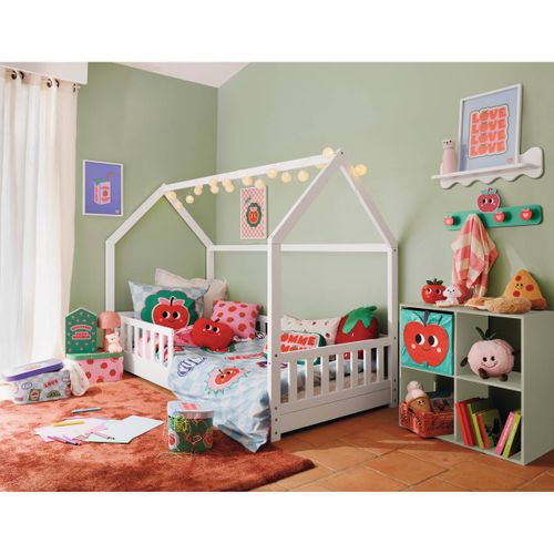 Parure De Lit Enfant Chacha 140x200 Cm Bleu Et Rose