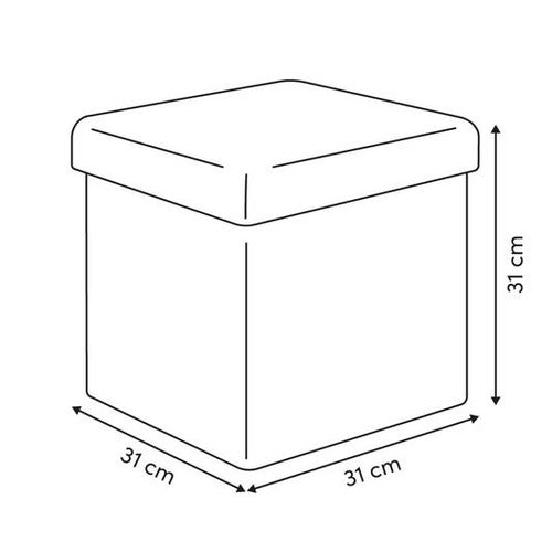 Pouf Mix'n Modul 31x31cm Vert Foncé