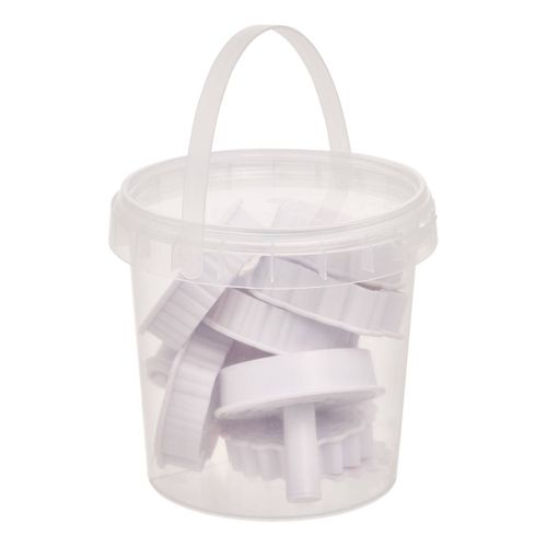 8 Tampons à Pbiscuits Anniversaire Blanc