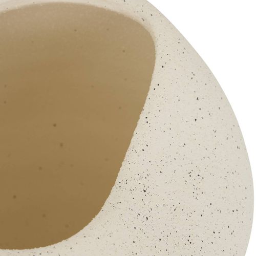 Vase Sien H23,5cm Grès Blanc