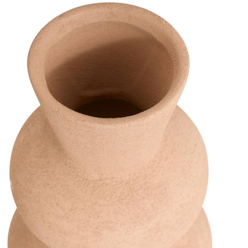 Vase Totem Ezia 15x15x48cm Marron Tonka