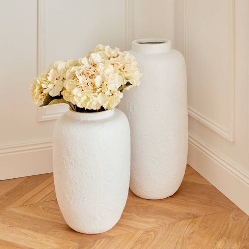 Vase Elene 30x30x66cm Blanc