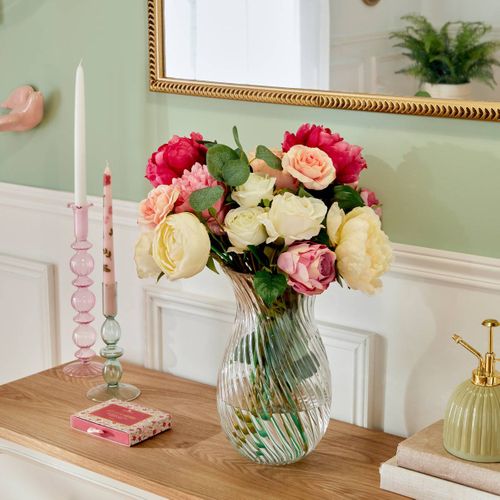 Vase Manel En Verre 17x17x29cm Transparent