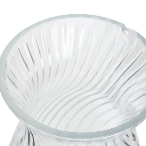 Vase Melty En Verre 14x14x20,5cm Transparent