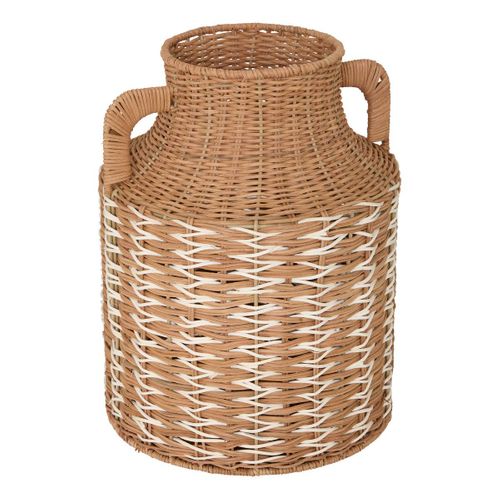 Vase Soro En Rotin Avec Anses 28x28x37cm Marron