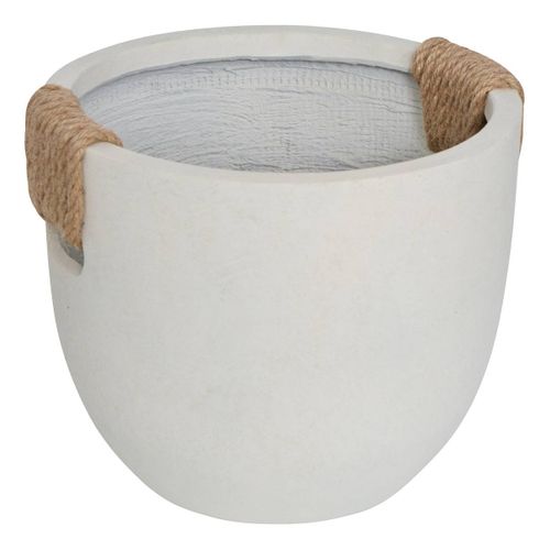 Set De 3 Pot De Fleurs Sien 47x40,5x47 Cm Blanc