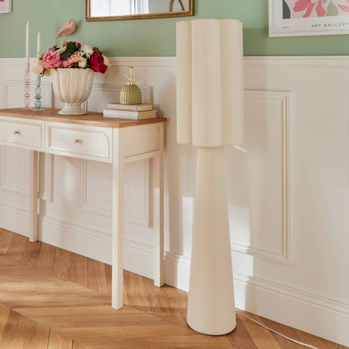 Cache-pot Fleur De Rose H24cm Blanc