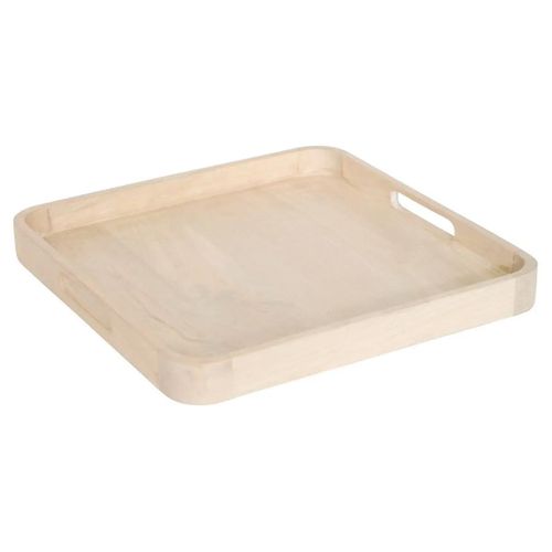 Plateau De Service En Bois "ward" 25cm Beige
