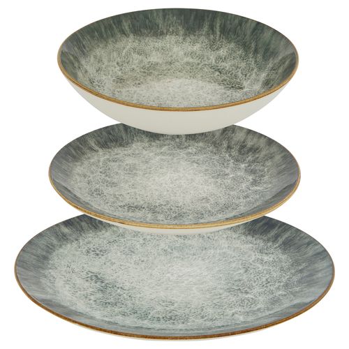 Service de vaisselle 12 pièces JULIETTE Vert