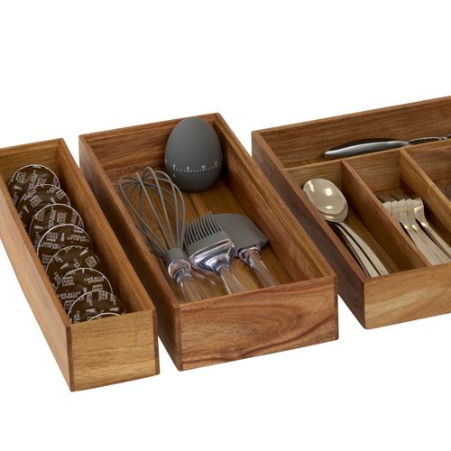 Organiseur Tiroir Tidy Smart Acacia L38cm