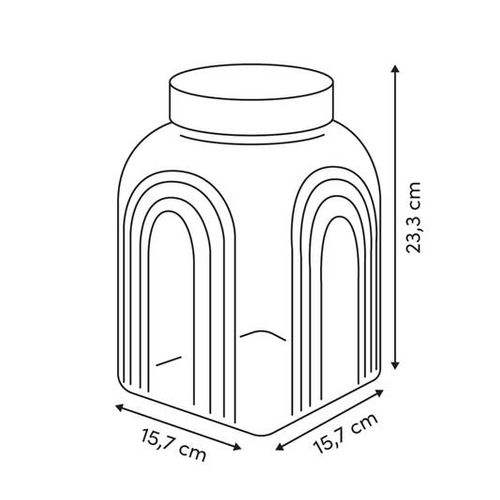 Bocal Verre Arche 4l