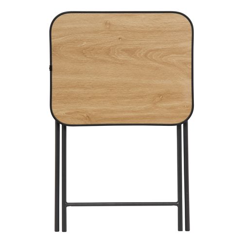 Table pliante 48x38 cm - Naturel / Noir