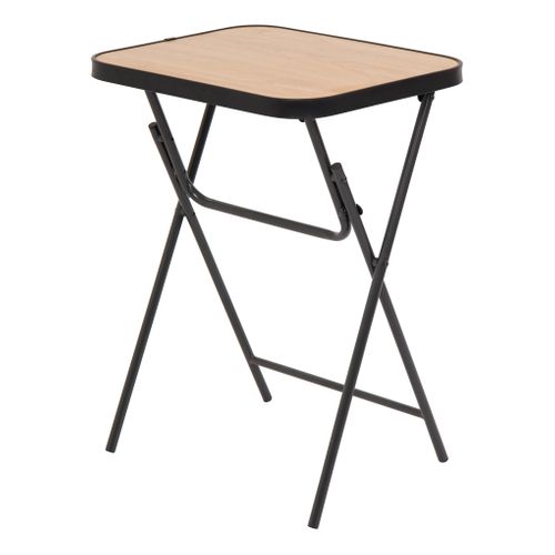 Table pliante 48x38 cm - Naturel / Noir