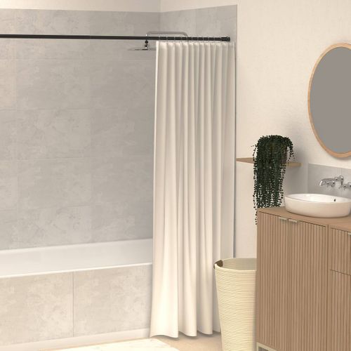 Tringle De Douche Extensible Noir 250cm