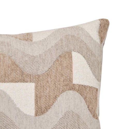Coussin En Jacquard Chenillé "floe" 38x58cm Beige