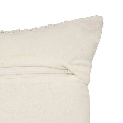 Coussin à Motifs Tissés "ozel" 40x40cm Ivoire
