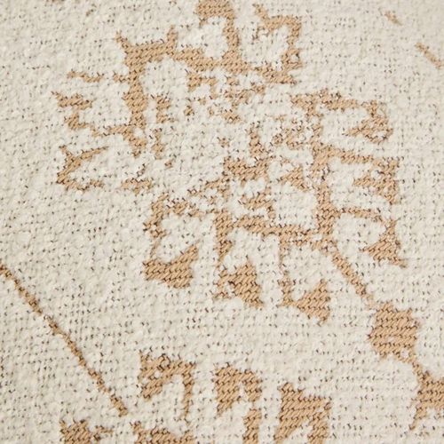 Coussin à Motifs Tissés "ozel" 40x40cm Ivoire