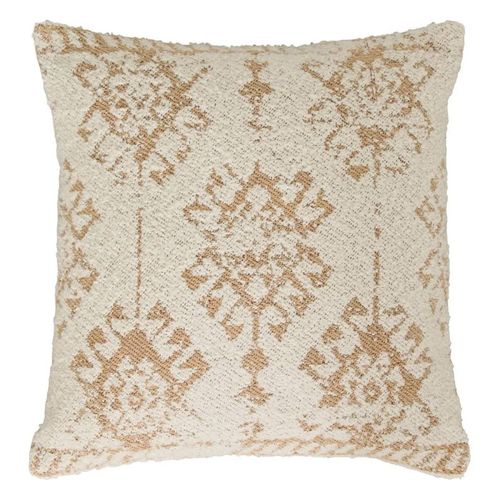 Coussin à Motifs Tissés "ozel" 40x40cm Ivoire