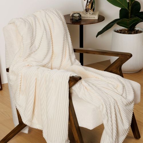 Plaid 220x240 cm ARUM Ivoire