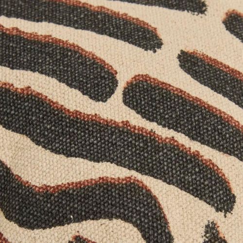 Coussin Déco à Motifs "wonja" 30x40cm Noir